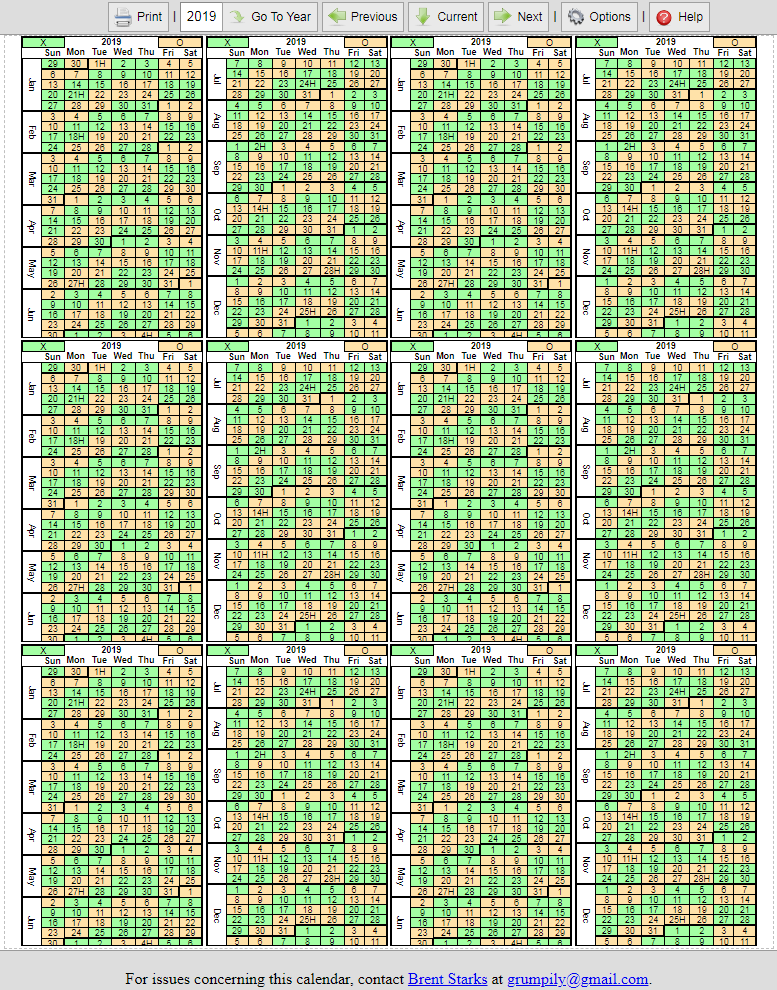 Pocket Calendar